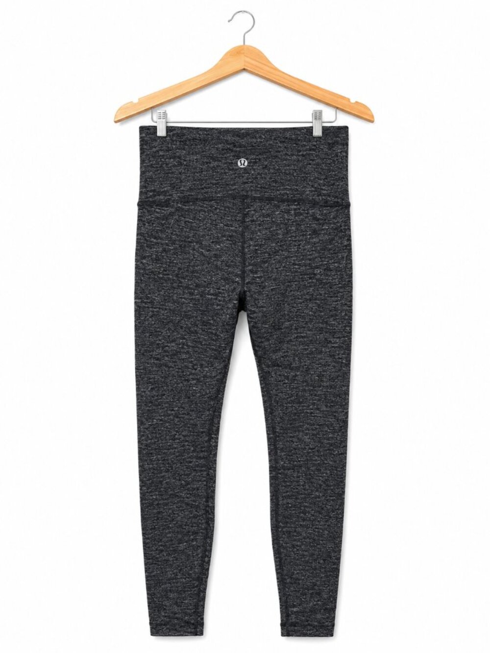 lululemon Heathered Black Gray High Rise Leggings